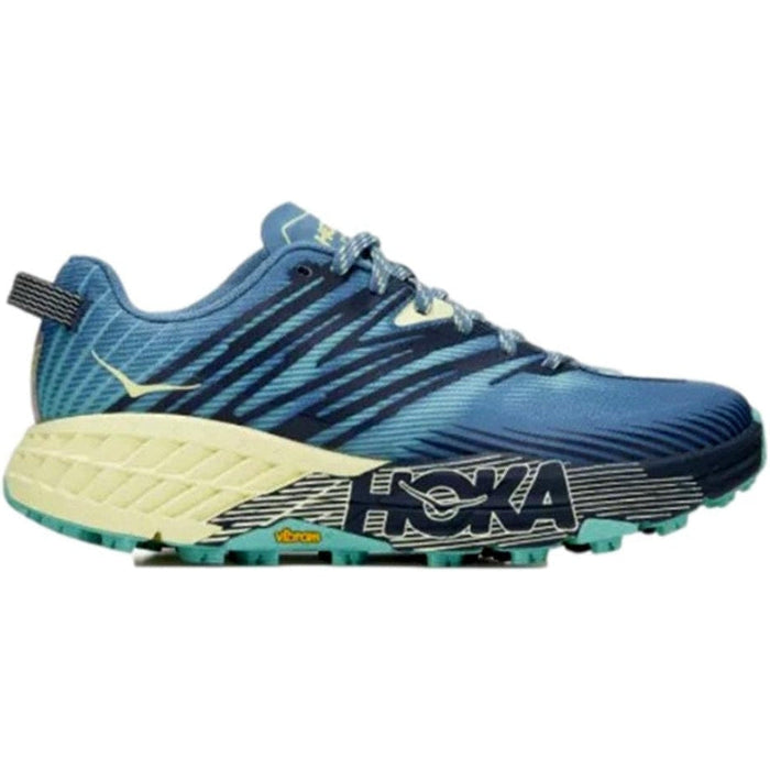 Women's Hoka One One Speedgoat 4, Provincial Blue/Luminary Green, 6 D Wide