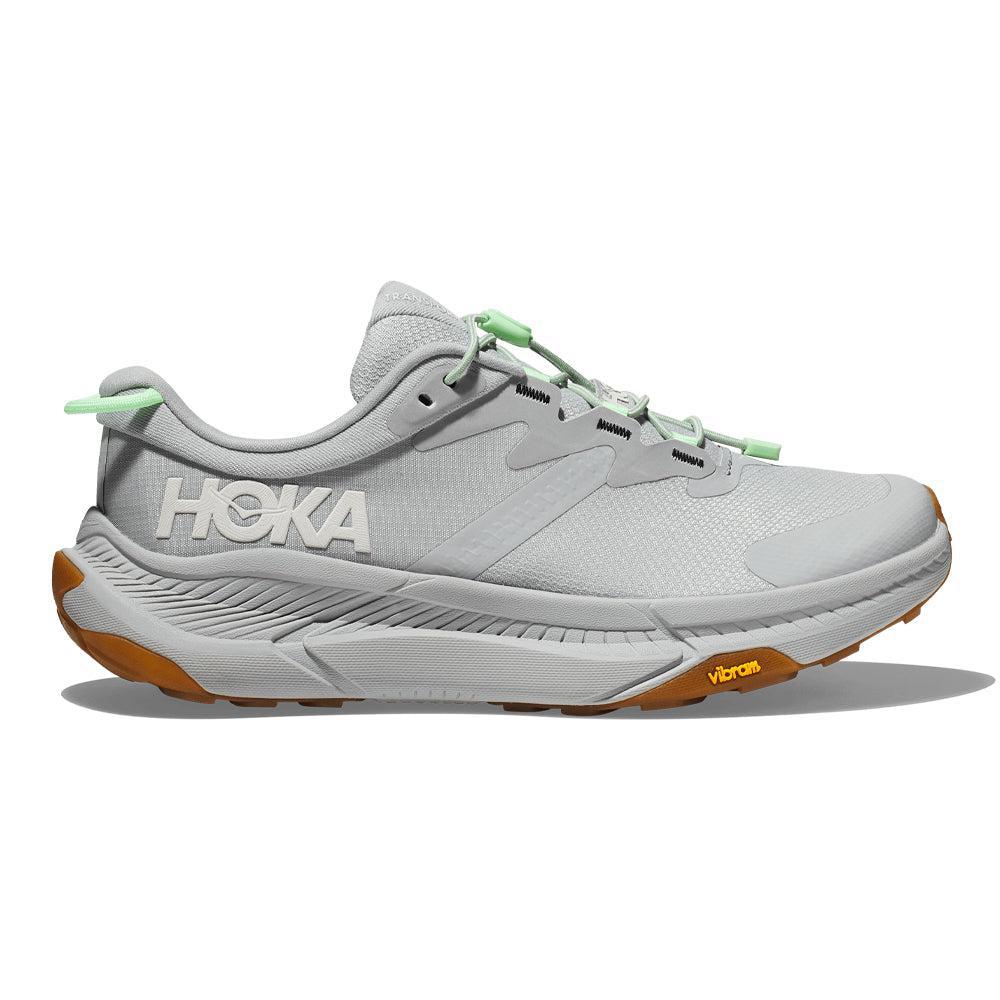 Women's Hoka Transport, Harbor Mist/Lime Glow, 10.5 B Medium