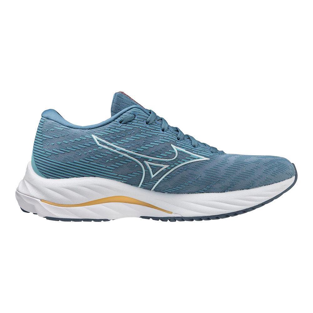 Women's Mizuno Wave Rider 26, Mountain Spring/White, 9 D Wide