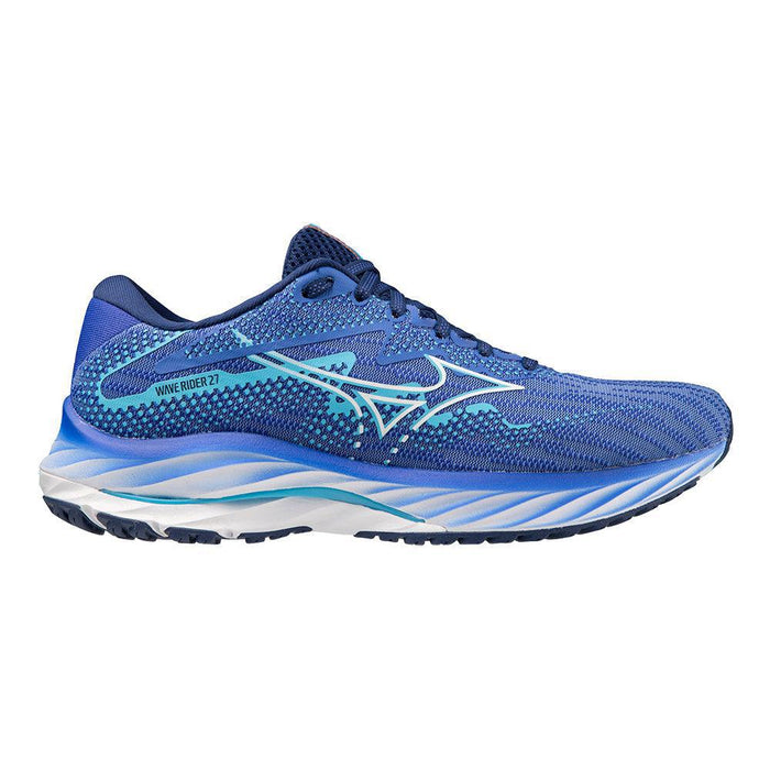 Women's Mizuno Wave Rider 27, Ultramarine-White, 12 B Medium