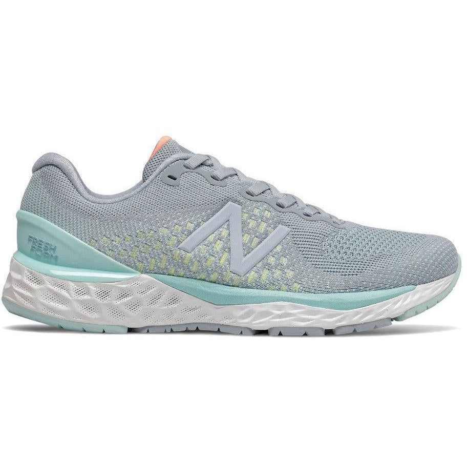 Women's New Balance Fresh Foam 880 v10, Light Slate/Bali Blue, 10.5 B Medium