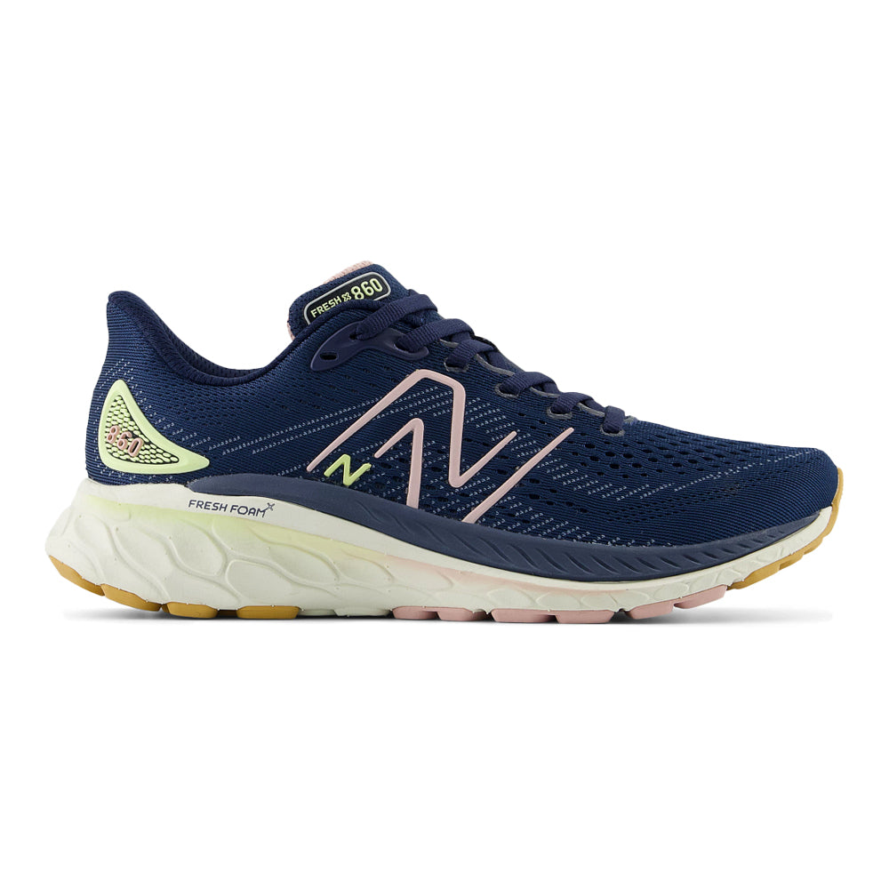 Women's New Balance Fresh Foam X 860v13, NB Navy/Orb Pink/Vintage Indigo, 8.5 B Medium