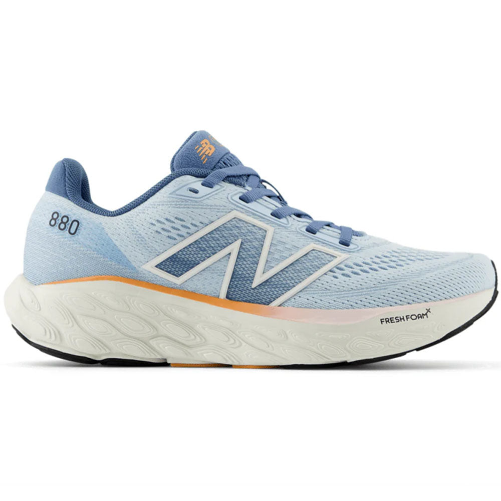 Women's New Balance Fresh Foam X 880v14, Quarry Blue/Sea Salt/Heron Blue, 7.5 D Wide