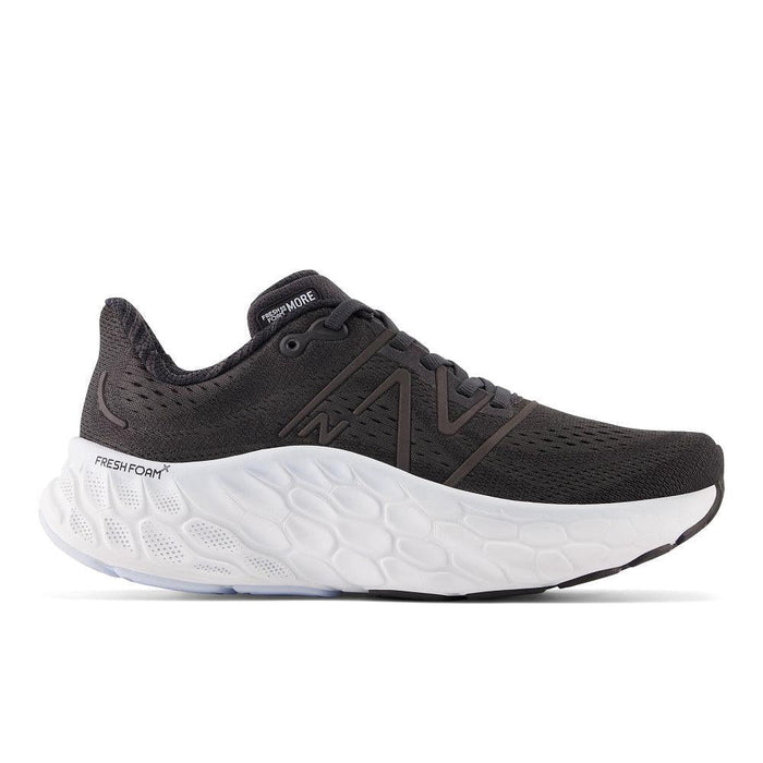 Women's New Balance Fresh Foam X More v4, Black, 10.5 D Wide