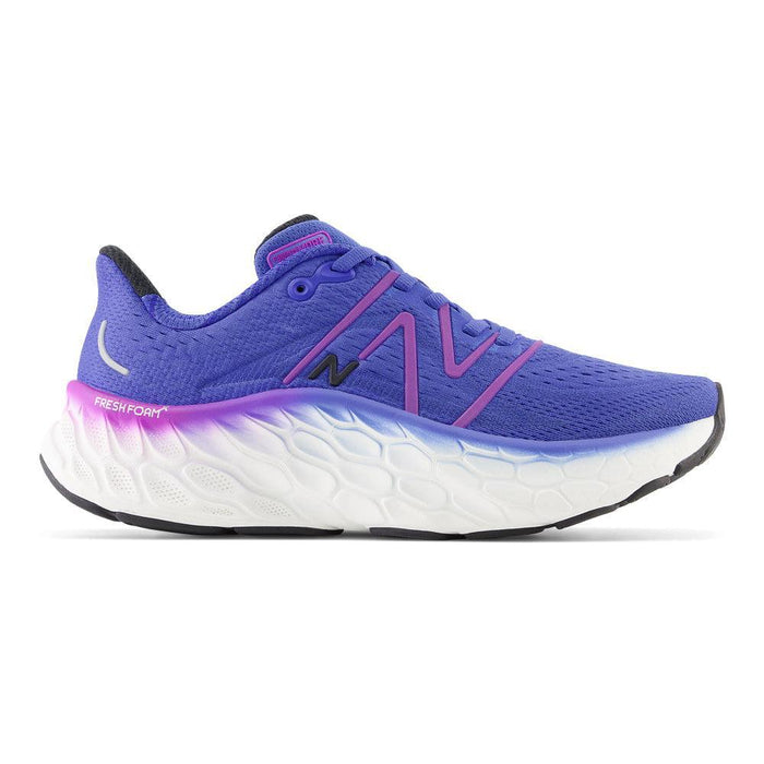 Women's New Balance Fresh Foam X More v4, Marine Blue/Cosmic Rose, 9.5 B Medium