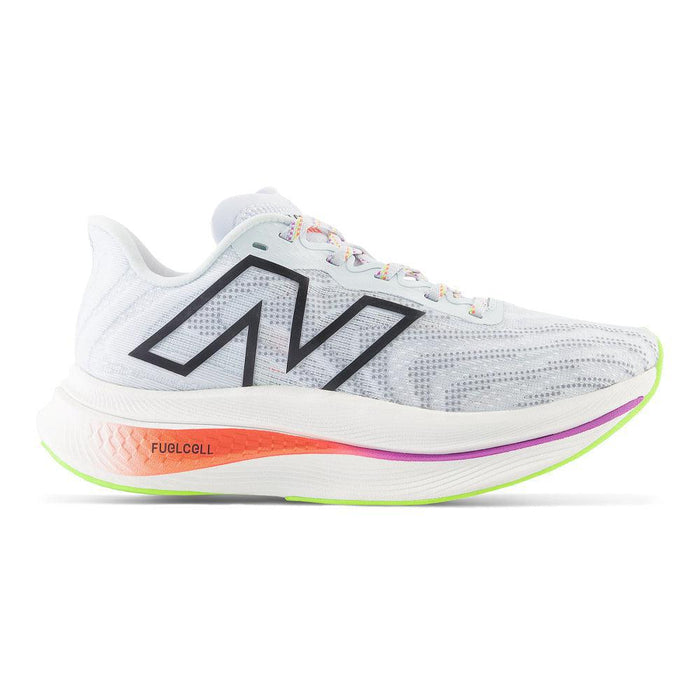Women's New Balance FuelCell SuperComp Trainer v2, Ice Blue/Neon Dragonfly, 8 B Medium