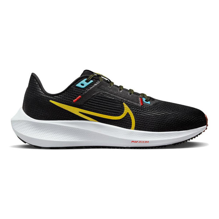 Women's Nike Pegasus 40, Black/Speed Yellow-Dk Smoke Grey, 6 B Medium