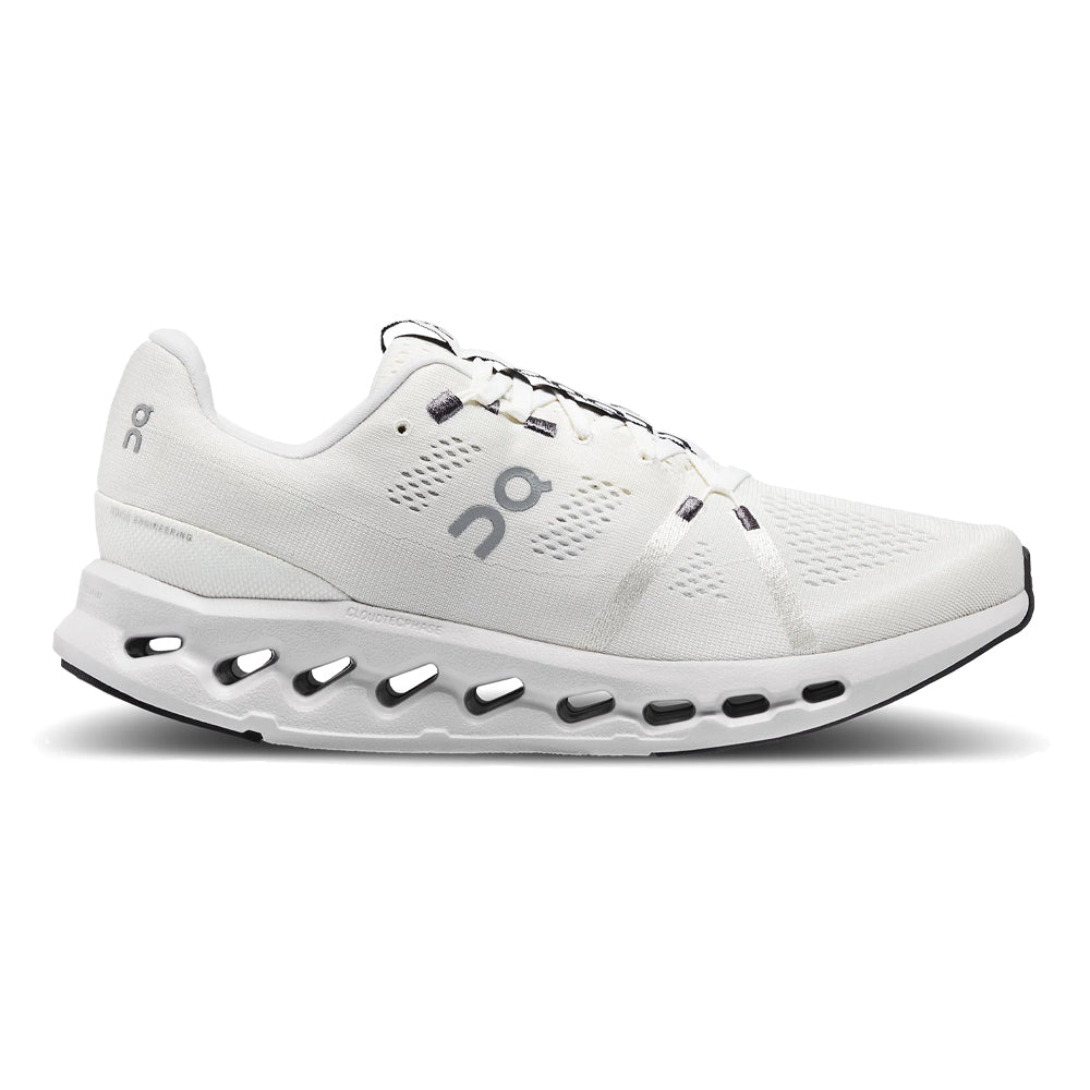 Women's On Cloudsurfer, White/Frost, 11 B Medium