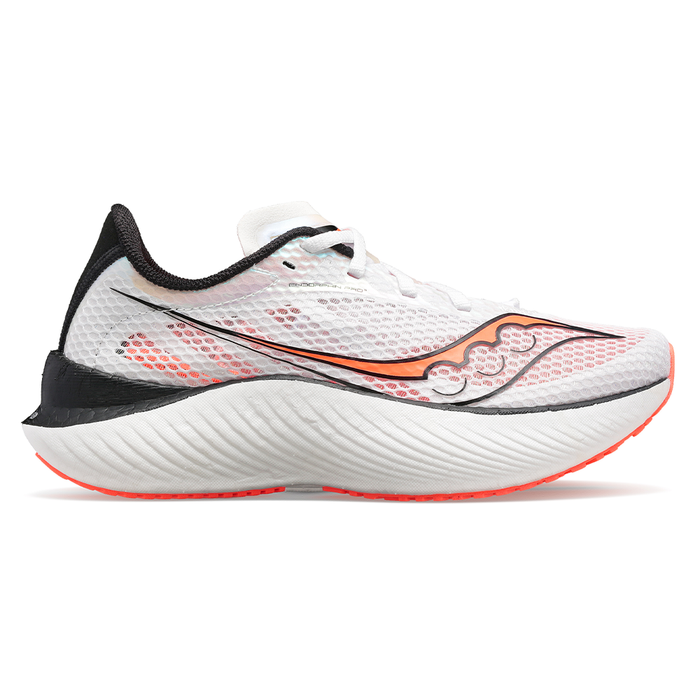 Women's Saucony Endorphin Pro 3, White/Black/Vizi, 6.5 B Medium