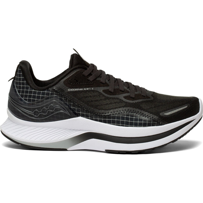 Women's Saucony Endorphin Shift 2, Black/White, 11 B Medium