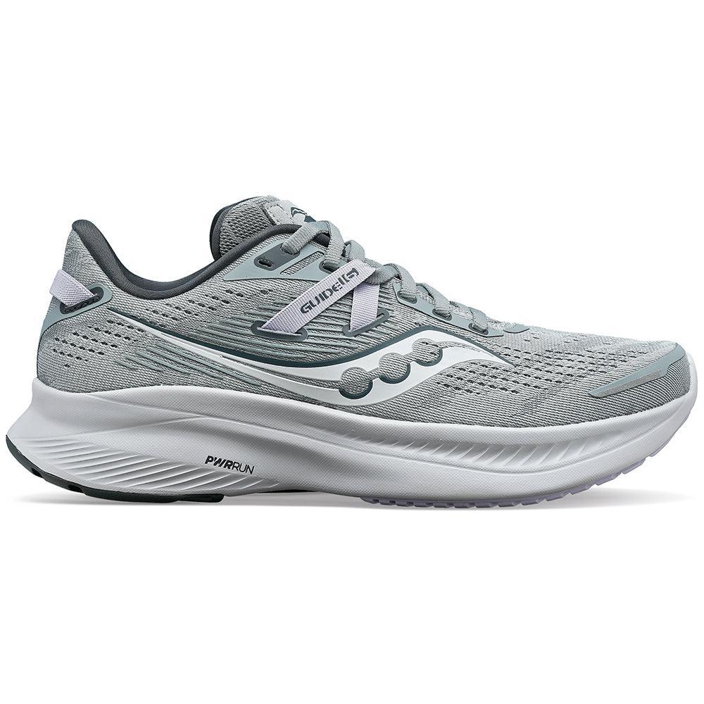 Women's Saucony Guide 16, Concrete/Mauve, 10 B Medium