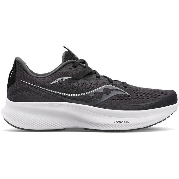 Women's Saucony Ride 15, Black/White, 11 D Wide