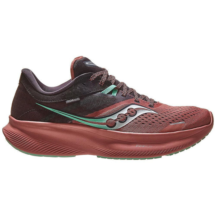 Women's Saucony Ride 16, Soot/Basalt, 8 B Medium