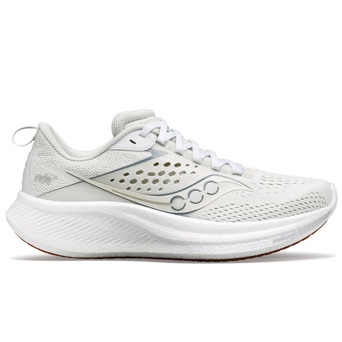 Women's Saucony Ride 17, Pearl/Gum, 6 B Medium