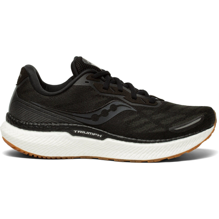 Women's Saucony Triumph 19, Black/Gum, 5 B Medium