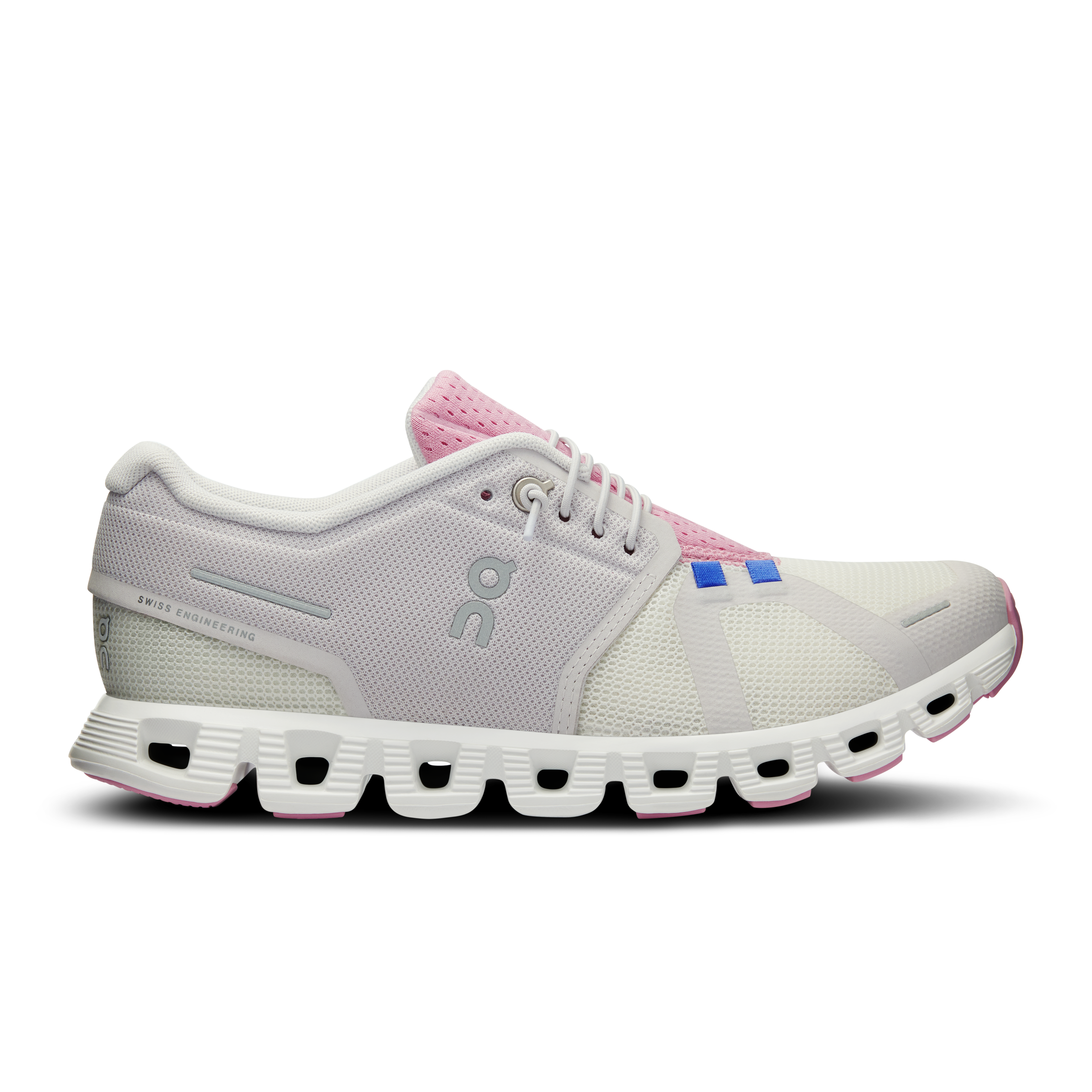 Women's On Cloud 5 Push, Ivory/Blossom, 8 B Medium