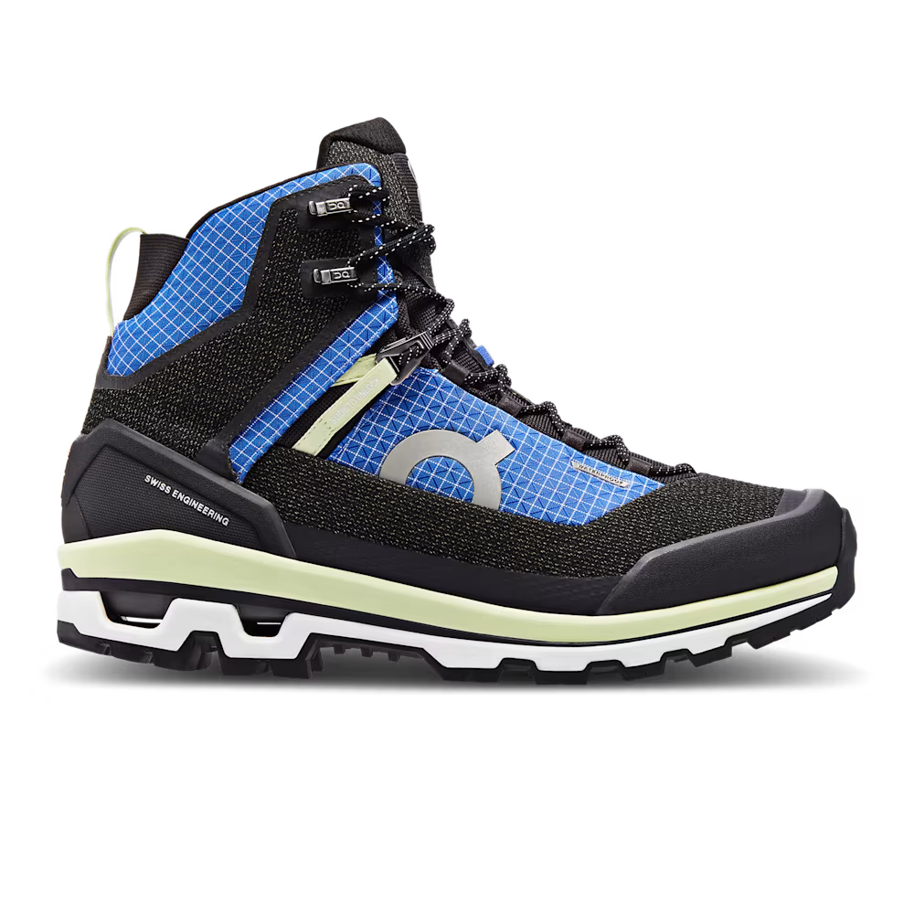 Women's On Cloudalpine Waterproof, Cobalt/Limelight, 10.5 B Medium