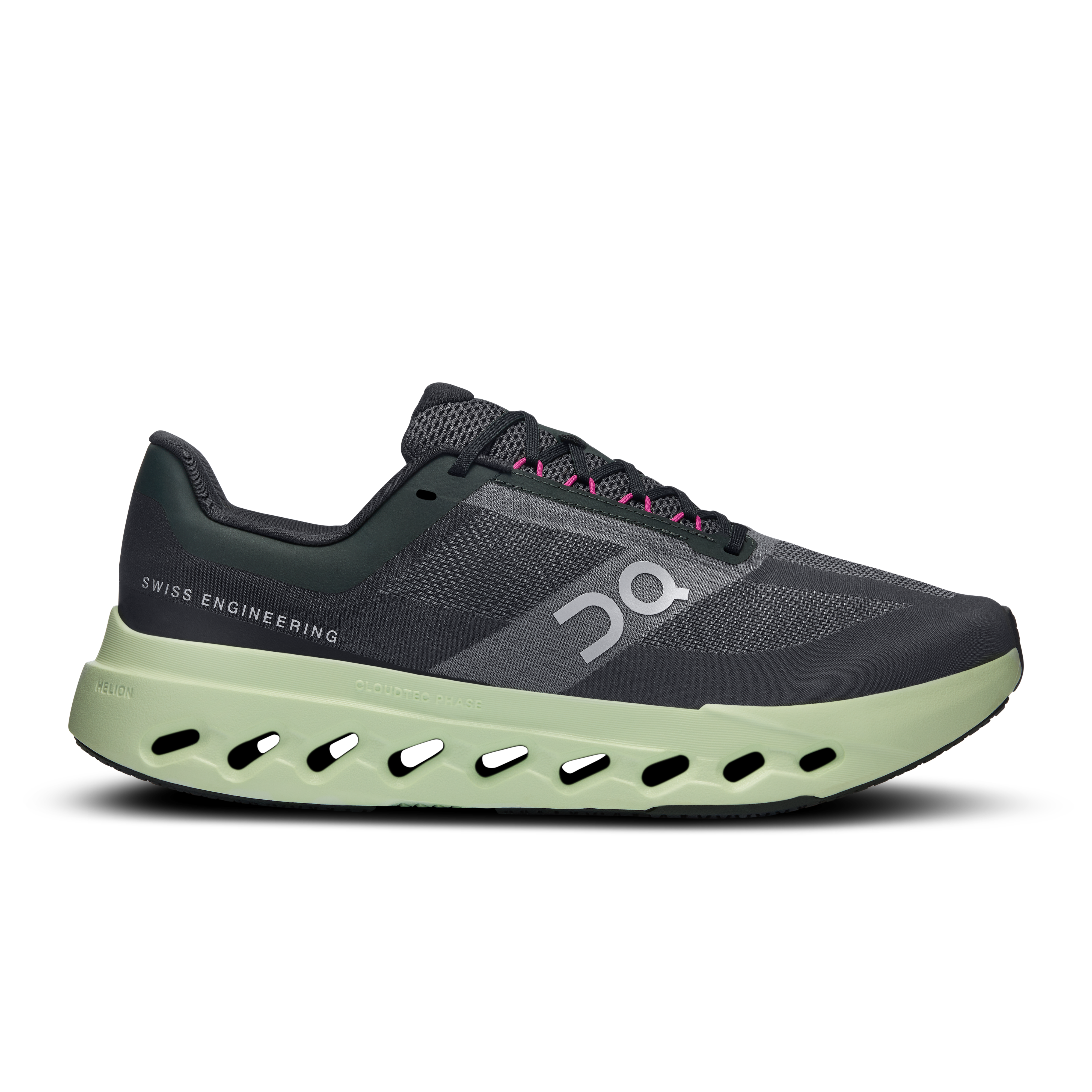 Men's On Cloudsurfer Next, Black/Lima, 10.5 D Medium