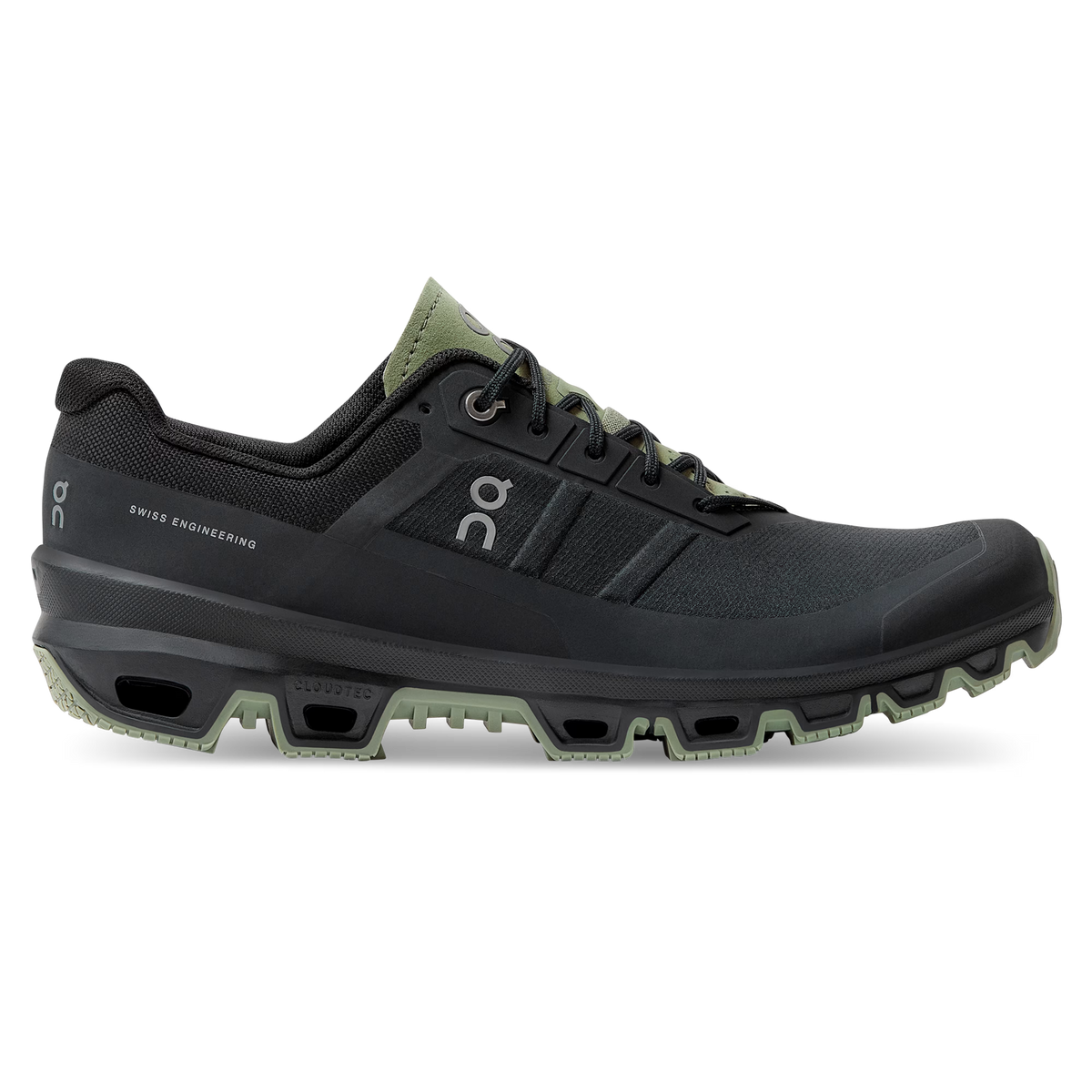 Men's On Cloudventure 3, Black/Reseda, 7.5 D Medium
