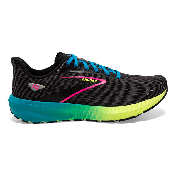 Women's Brooks Launch 10, Black/Nightlife/Blue, 6.5 B