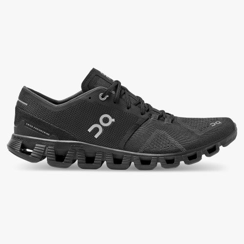 Women's On Cloud X 2, Black/Asphalt, 6 B Medium