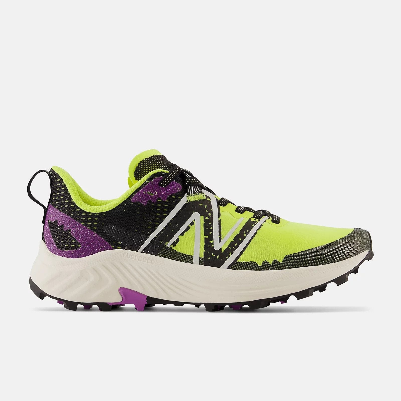 Women's New Balance FuelCell Summit Unknown v3, Lemonade/Black/Mystic Purple, 9 B Medium