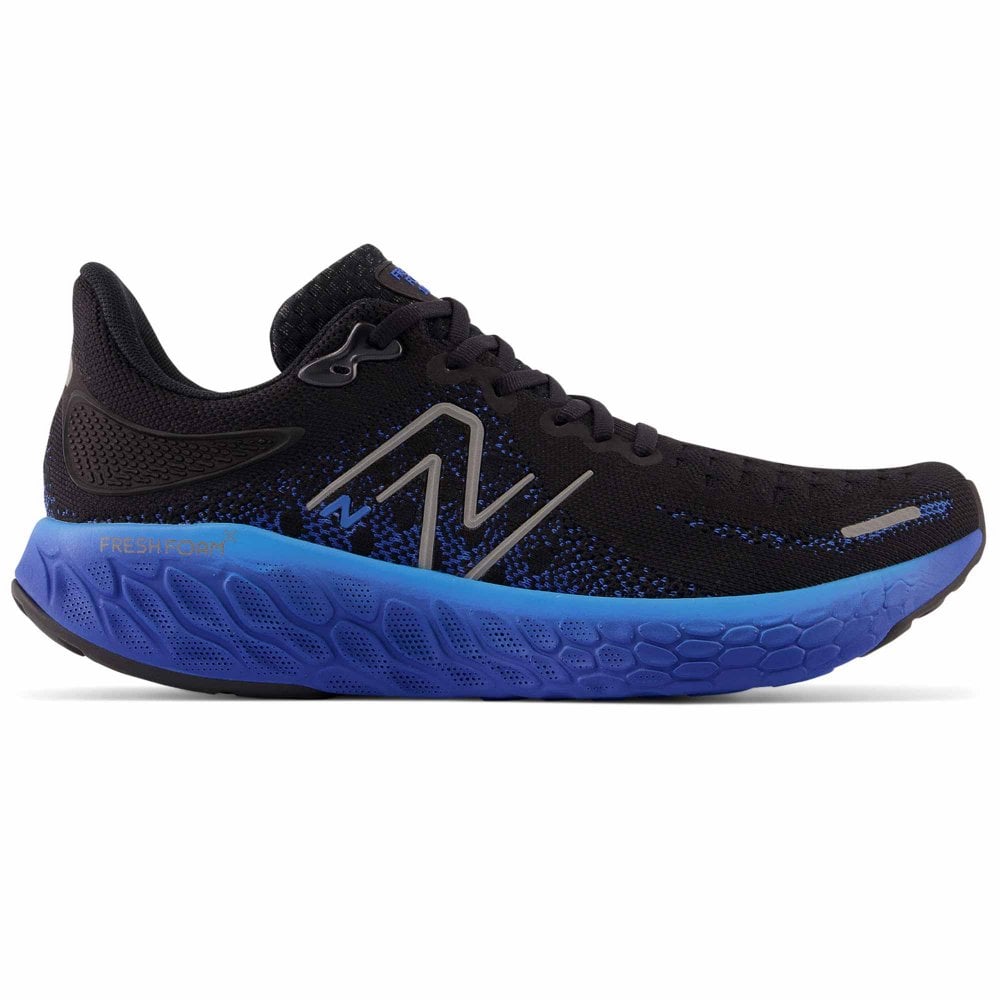 Men's New Balance Fresh Foam X 1080v12, Black/Cobalt, 11.5 D Medium