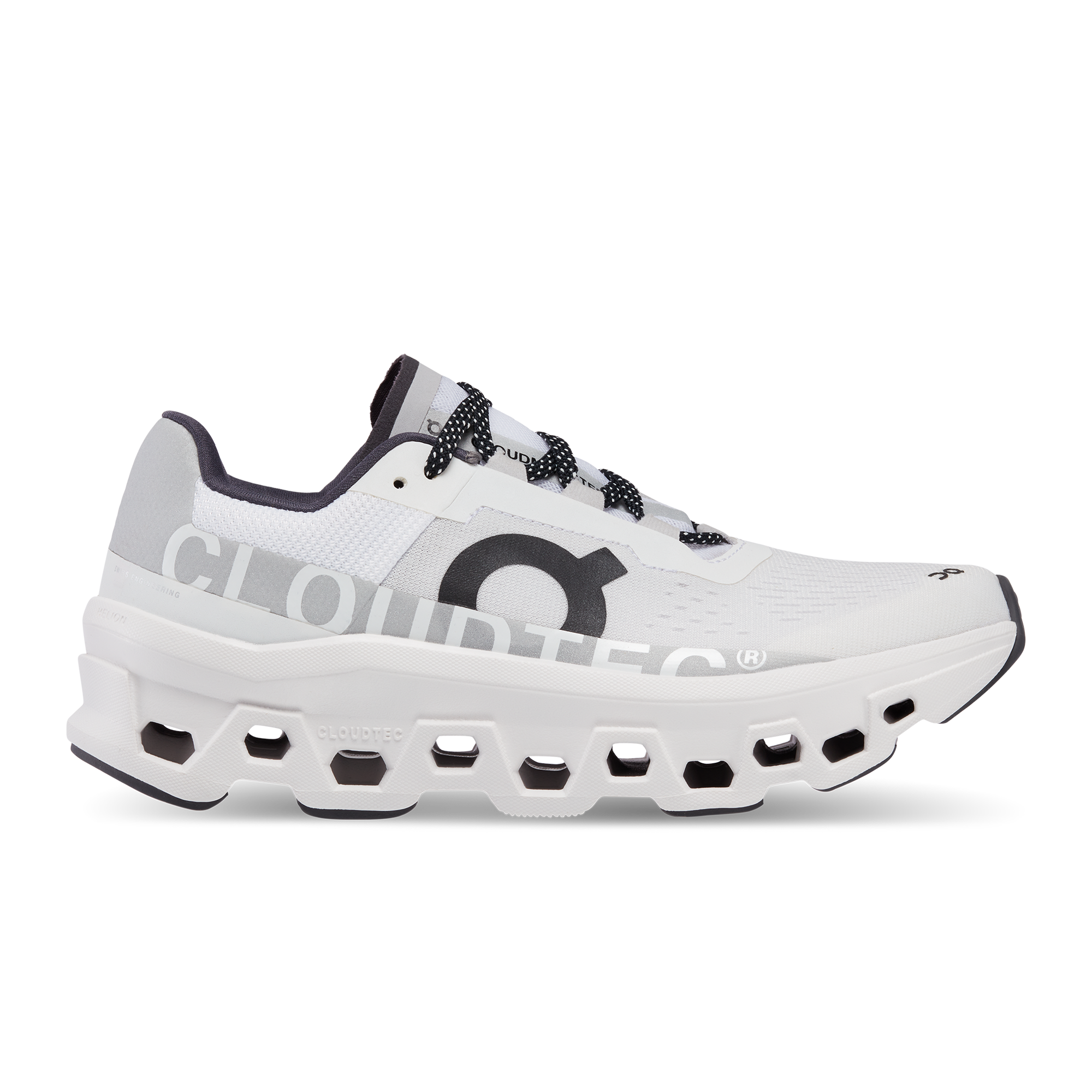 Women's On Cloudmonster, All White, 8 B Medium