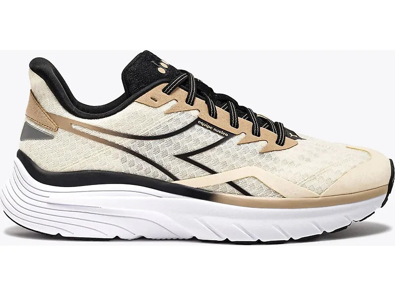 Men's Diadora Equipe Nucleo, Whisper White/Black/Irish Cream, 10.5 D Medium
