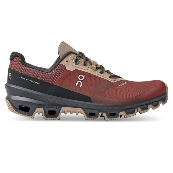 Women's On Cloudventure Waterproof, Ruby/Magnet, 8 B Medium