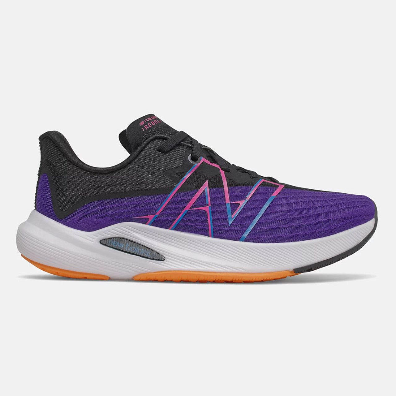 Women's New Balance FuelCell Rebel V2, Deep Violet/Black, 10.5 B Medium