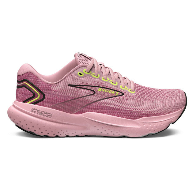 Women's Brooks Glycerin 21, Zephyr/Violet/Green, 10 B Medium