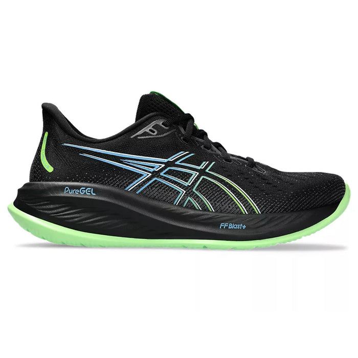 Men's Asics Gel-Cumulus 26, Black/Electric Lime, 9.5 D Medium