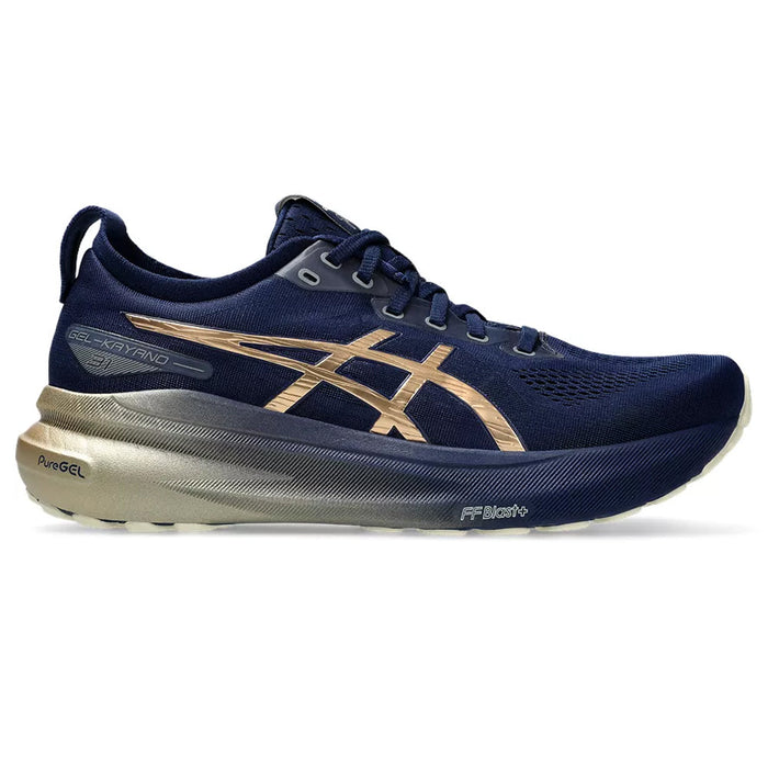 Men's Asics Gel-Kayano 31 Platinum, Blue Expanse/Champagne, 12.5 D Medium