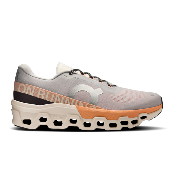 NEW ON RUNNING men\'s cloud monster 2 running shoes in glacier/tangerine MEN main image 4