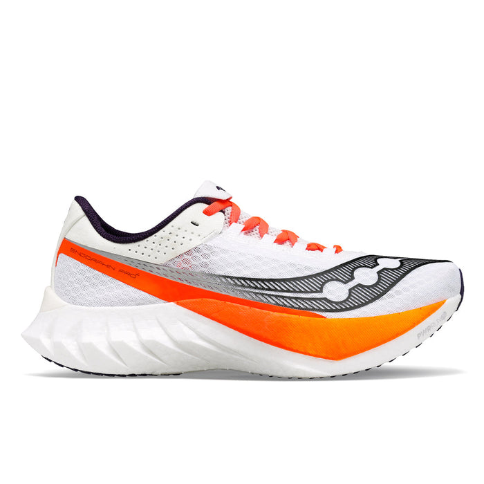 Men's Saucony Endorphin Pro 4, White/Black, 12 D Medium