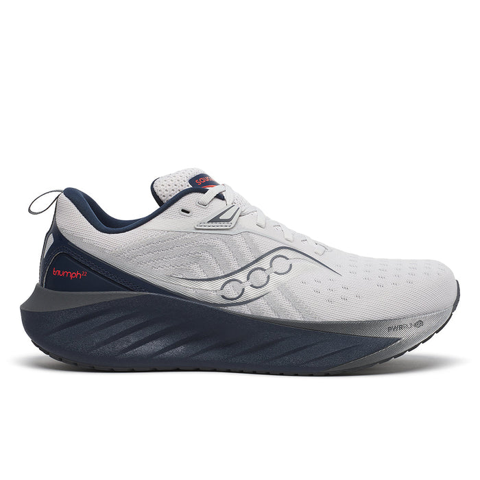 Men's Saucony Triumph 22, Cloud/Navy, 13 2E Wide