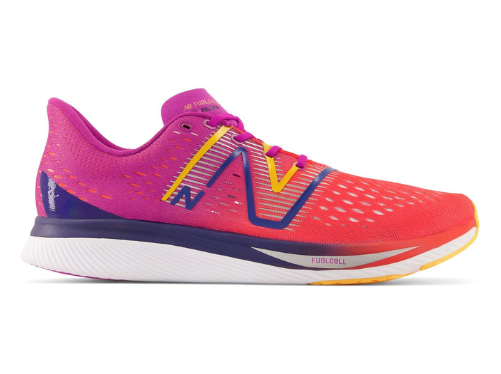 Women's New Balance FuelCell SuperComp Pacer v1, Electric Red/Magenta Pop, 7.5 D Wide