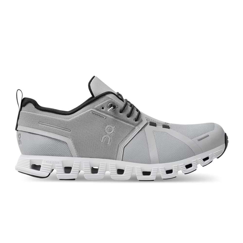 Women's On Cloud 5 Waterproof, Glacier/White, 10 B Medium