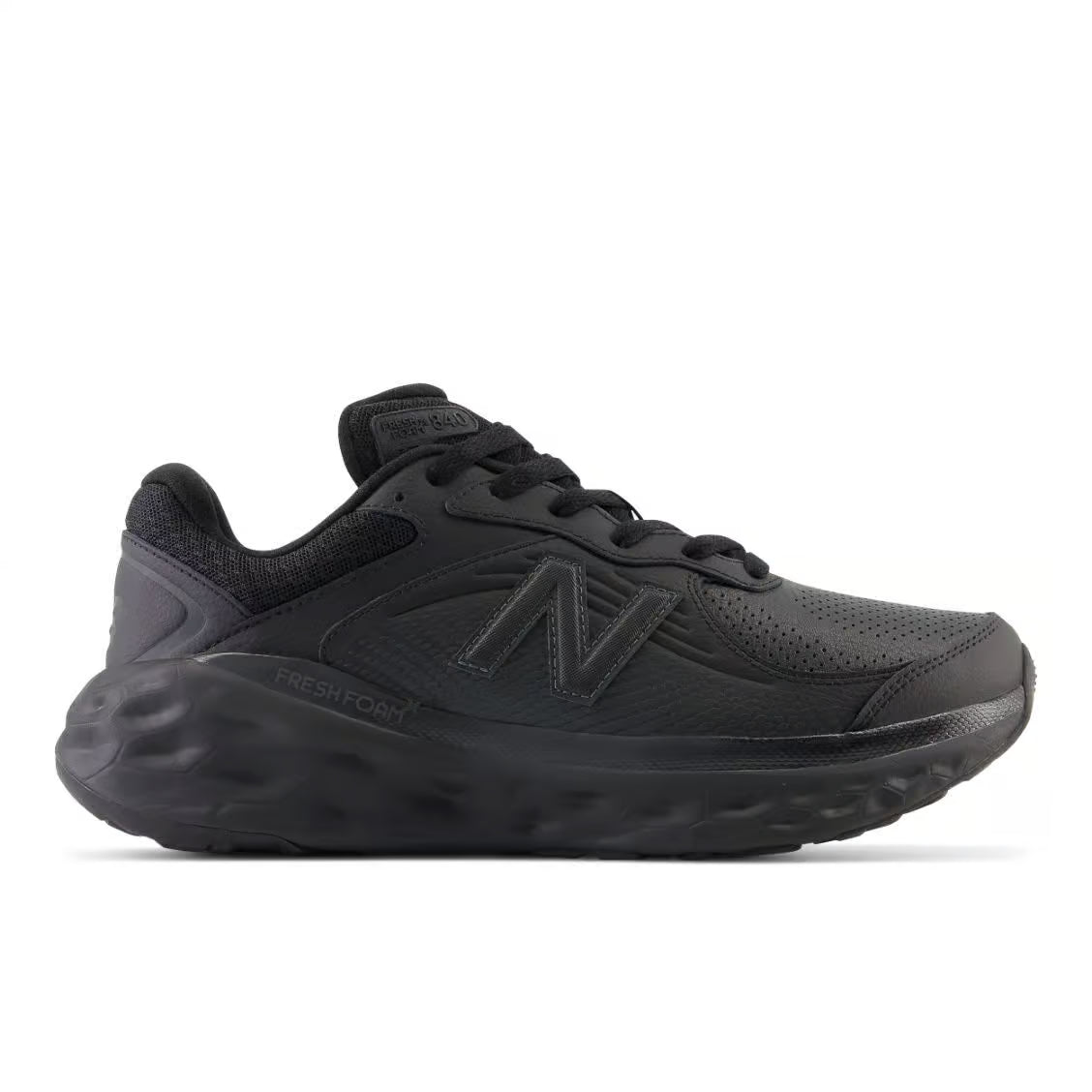 Men's New Balance Fresh Foam X 840F Slip Resistant, Black/Black/Blacktop, 12.5 4E Extra Wide