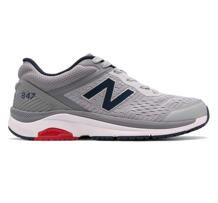 Men's New Balance 847v4, Silver Mink/Gunmetal, 9 D Medium