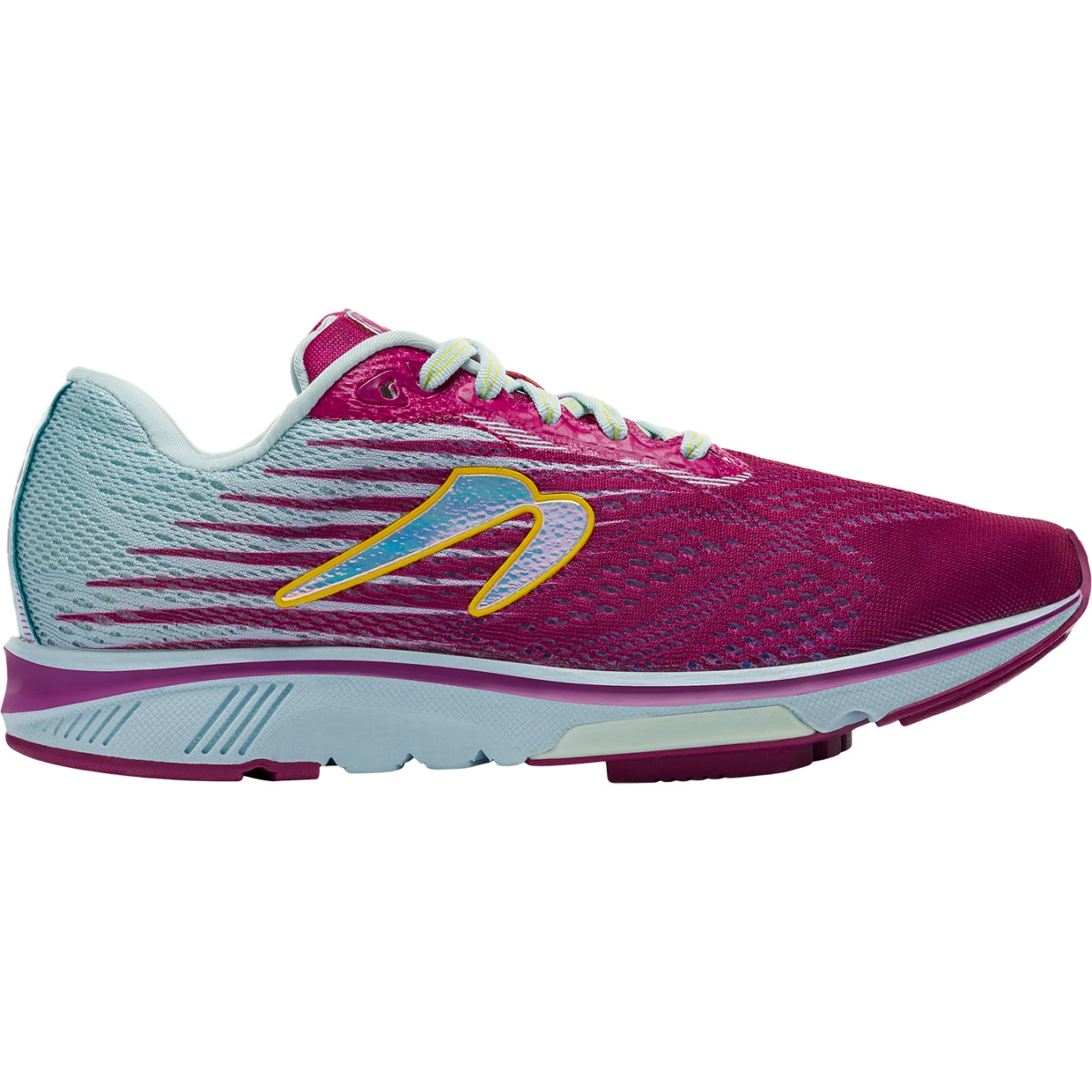 Women's Newton Running Motion 12, Raspberry/Sky, 8.5 B Medium