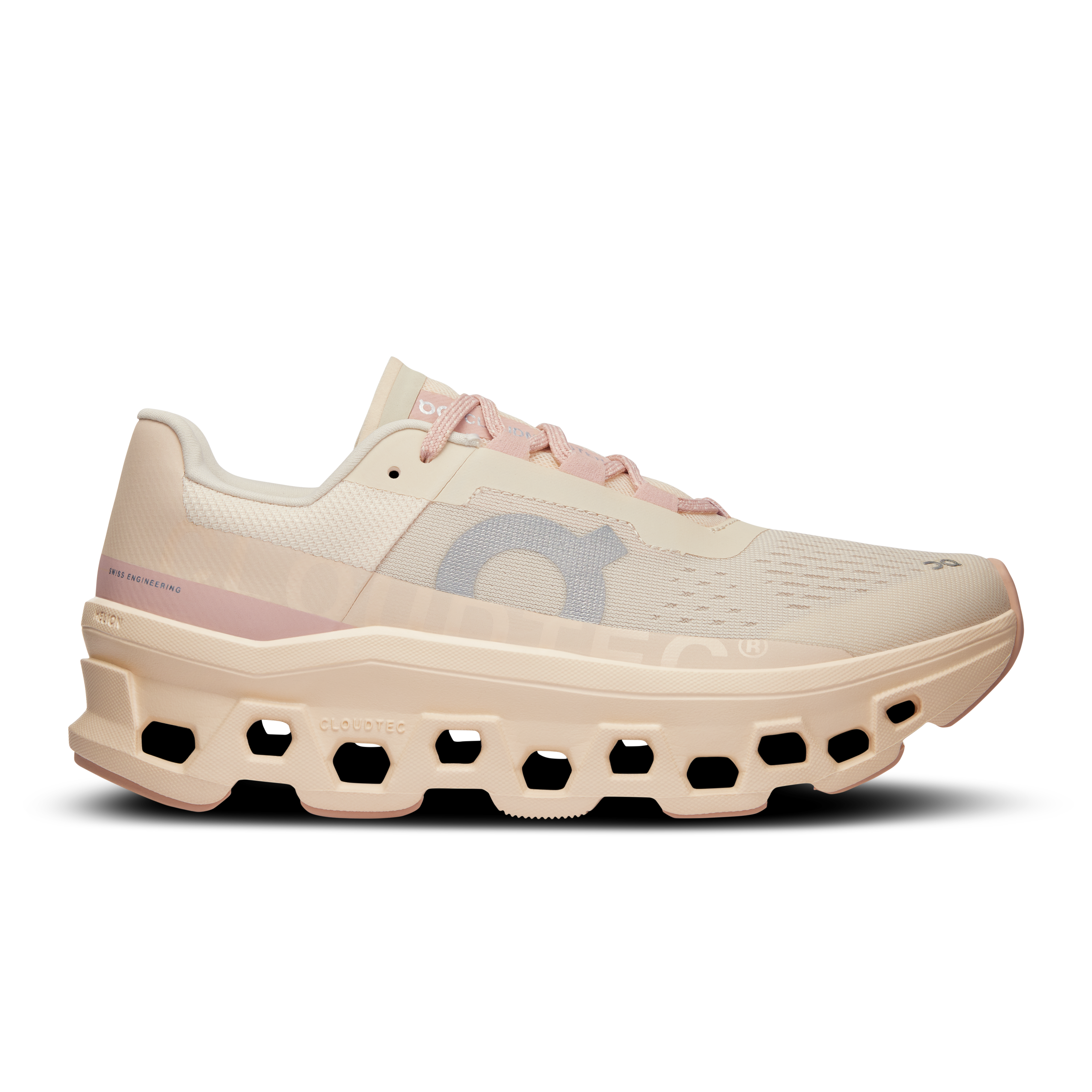 Women's On Cloudmonster, Moon/Fawn, 10 B Medium