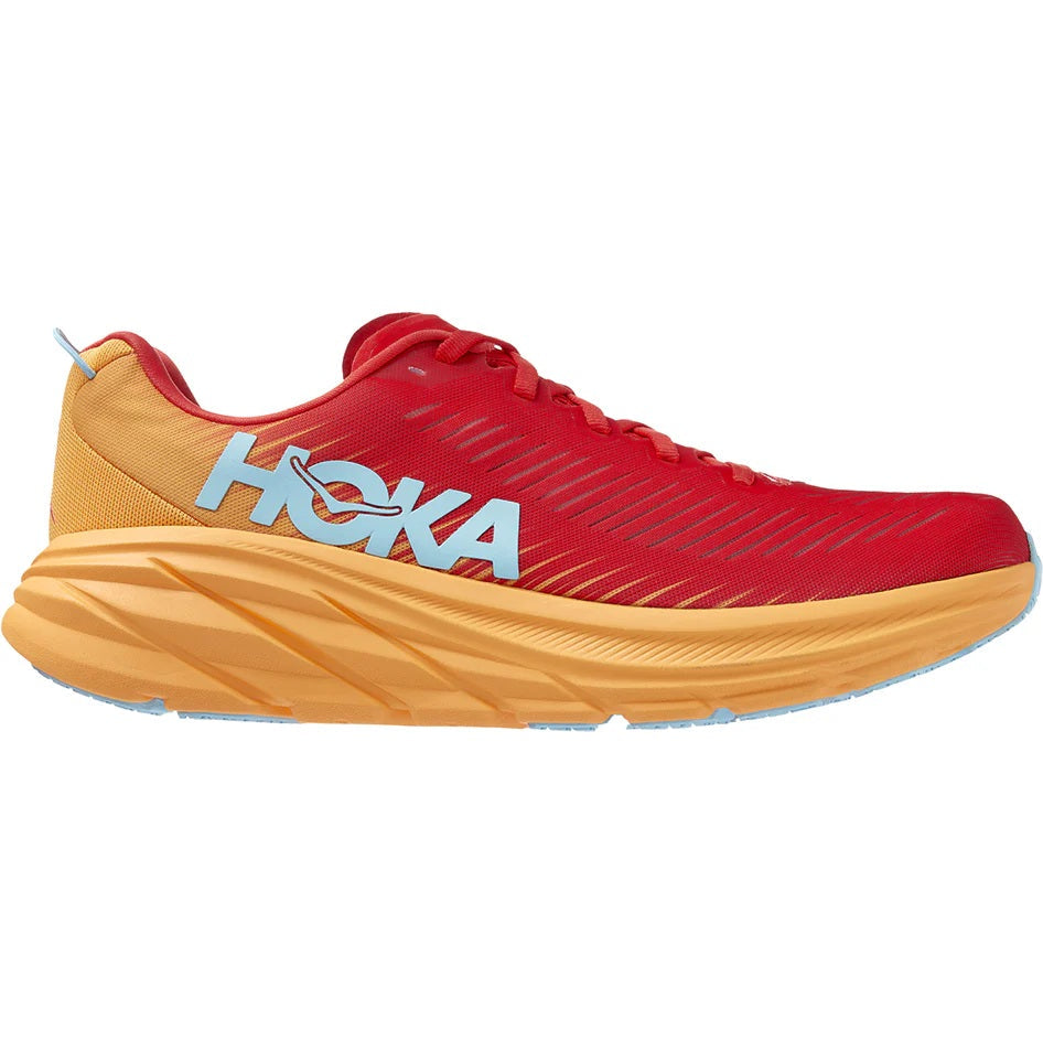 Men's Hoka Rincon 3, Fiesta/Amber Yellow, 12 D Medium