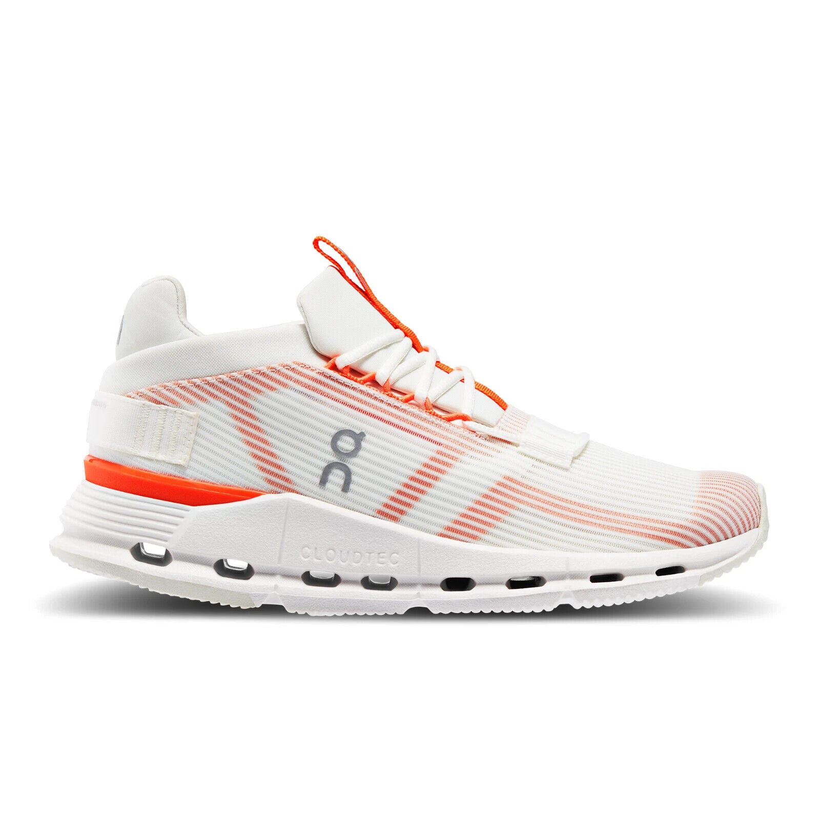 Women's On Cloudnova Void, Undyed-White/Flame, 9 B Medium
