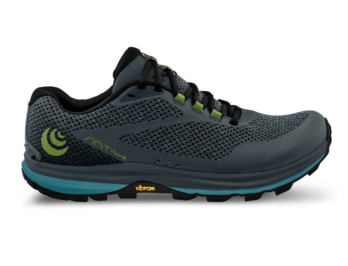 Men's Topo Athletic MT-4, Grey/Blue, 9 D Medium