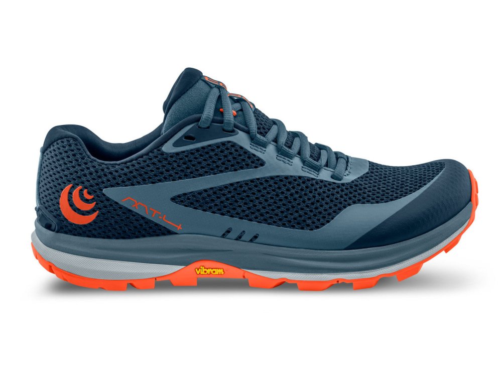 Women's Topo Athletic MT-4, Navy/Coral, 7.5 B Medium