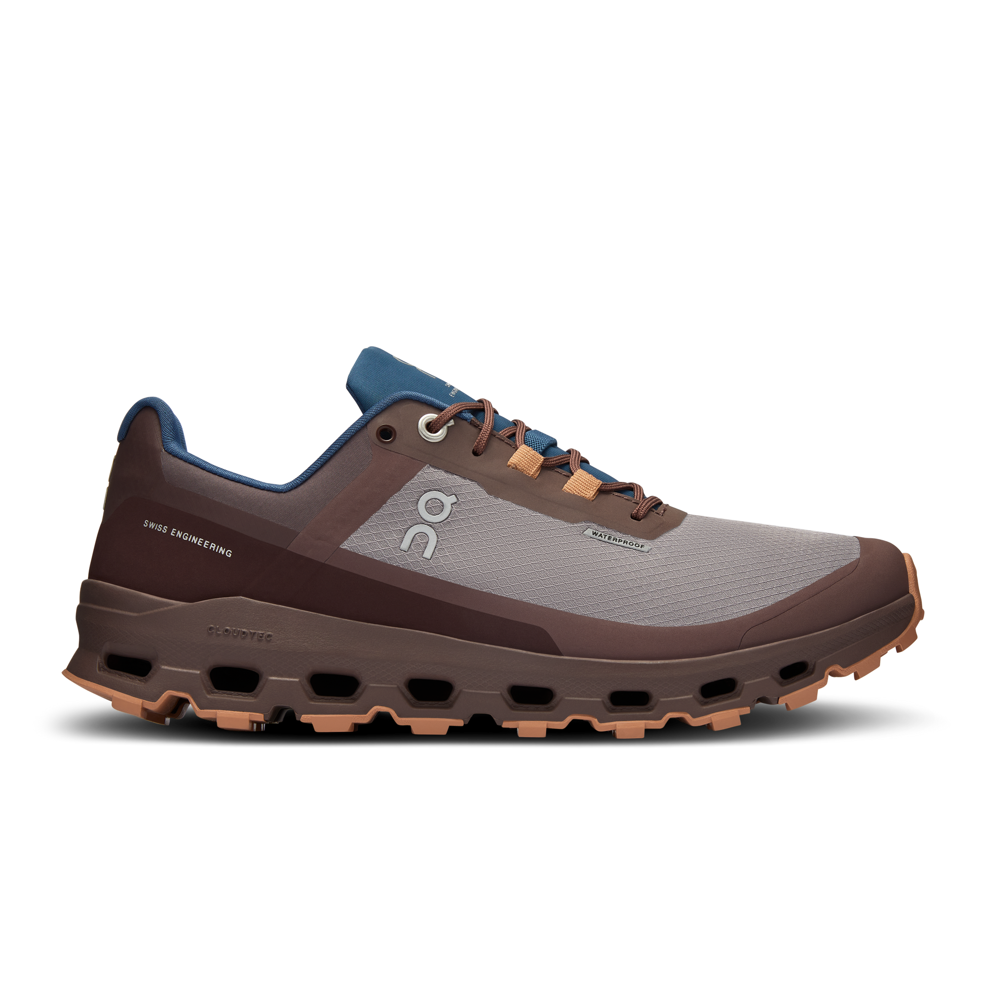 Women's On Cloudvista Waterproof, Zinc/Grape, 8 B Medium