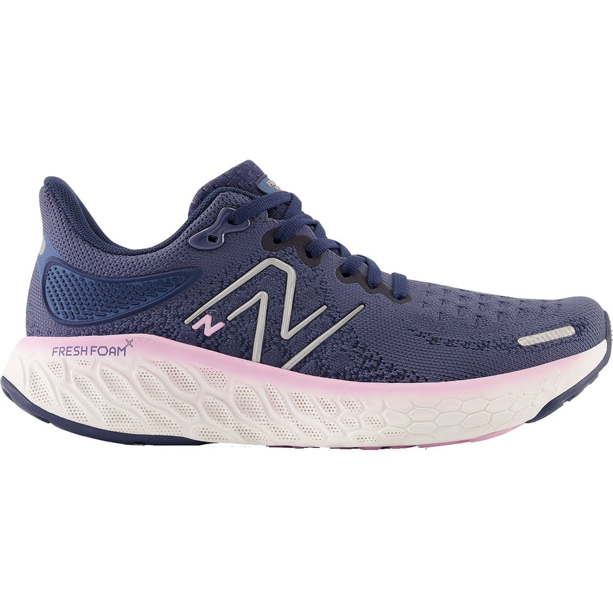 Women's New Balance Fresh Foam X 1080v12, Vintage Indigo/Lilac Cloud/Metalic, 10 D Wide