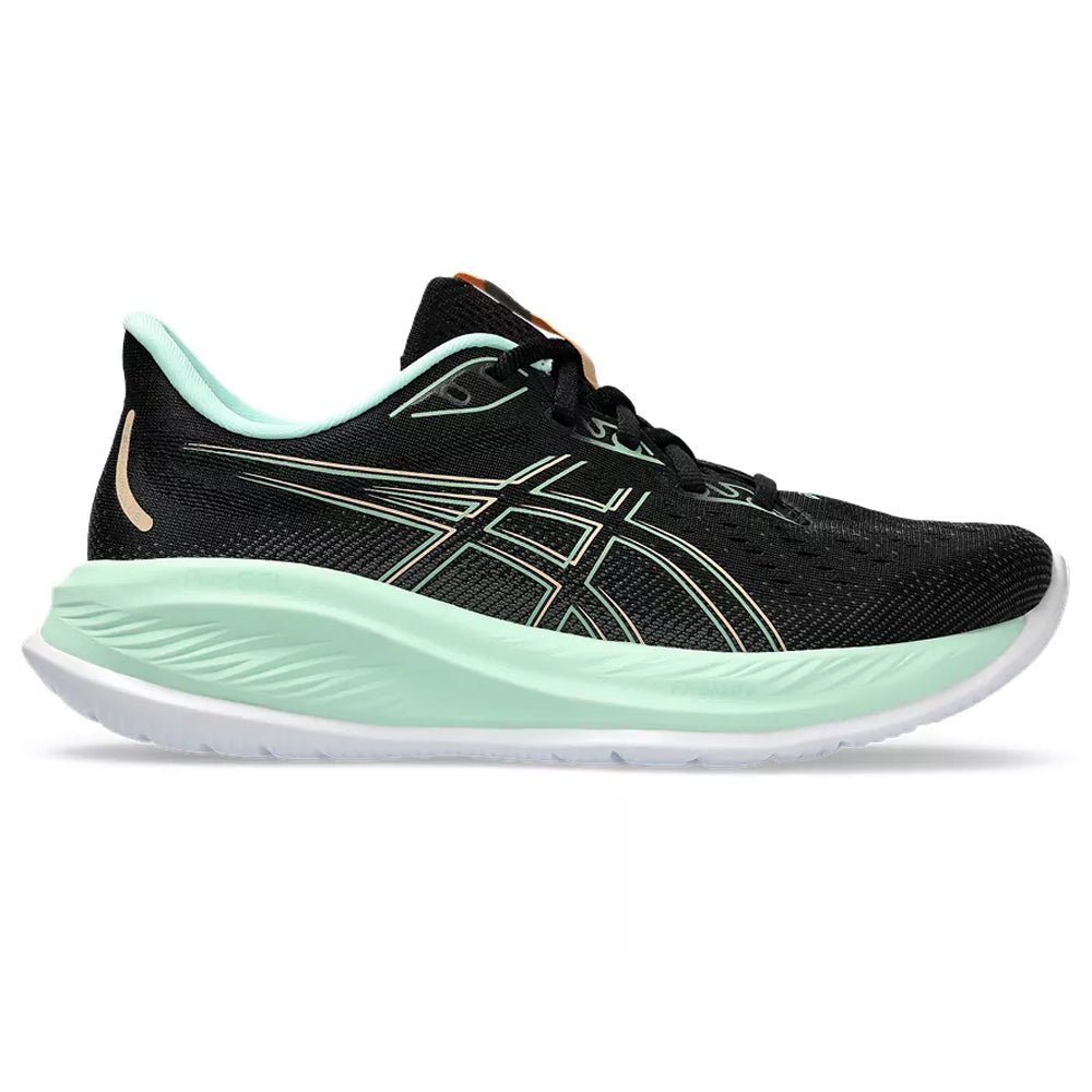 Women's Asics Gel-Cumulus 26, Black/Mint Tint, 10.5 B Medium
